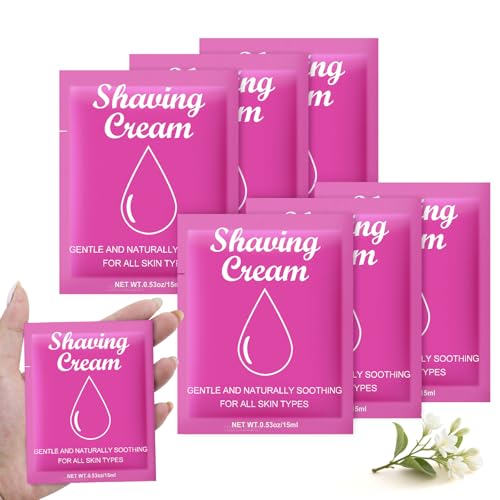 Womens Shaving Cream Bulk Travel,0.53oz Shave Gel for Women,Care Dry Skin Womens Shave Gel for Travel Guests (Pack of 20, Jasmine)