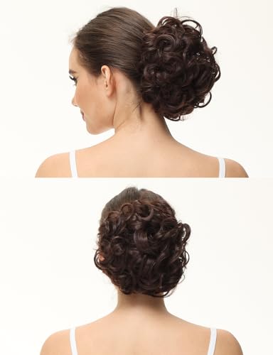Yamel Messy Bun Scrunchie Chignon Hairpiece for Women - Black 1B#