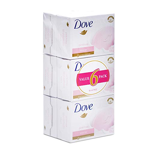 Dove Pink Moisturizing Beauty Bar Soap 135g Pack of 6