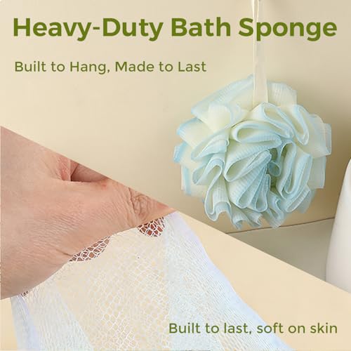 Gradient Purple & Blue Loofah Sponges 2-Pack for Gentle Exfoliation & Spa Bath