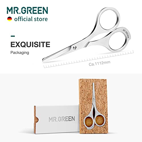 MR.GREEN Mustache Scissors Mr-2005 - Stainless Steel Facial Hair Trimmer