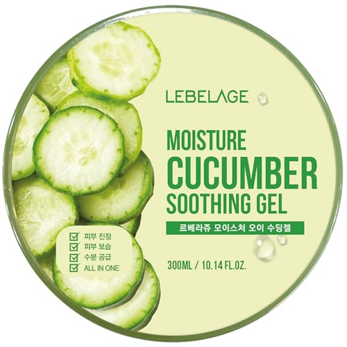 LEBELAGE Soothing Cucumber Gel 10.14oz - Hydrating Face & Body Moisturizer