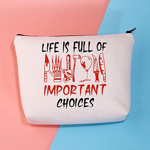 Horror Movie Makeup Bag - Life Full Of Choices Gift for Fans