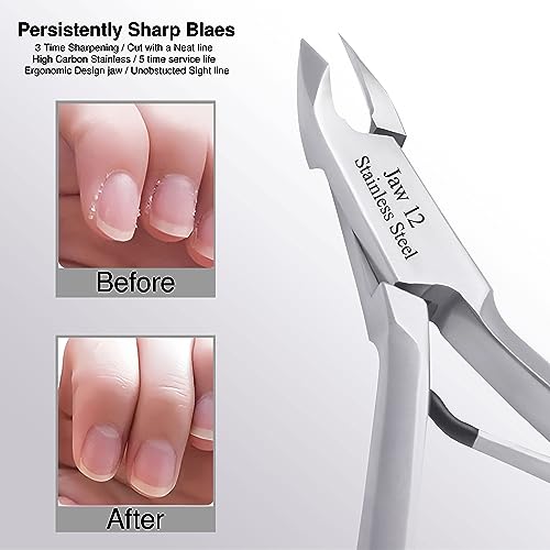 UM Supplies Jaw 12 Cuticle Trimmer - Professional Stainless Steel Nippers