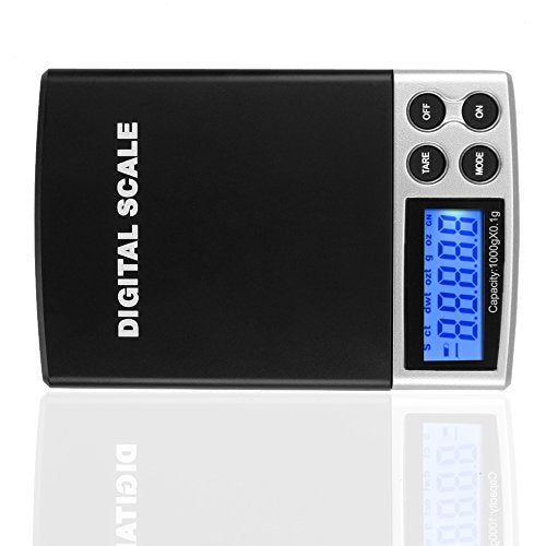 Flexzion Digital Pocket Scale 1000g x 0.1g - Accurate Jewelry & Food Scale