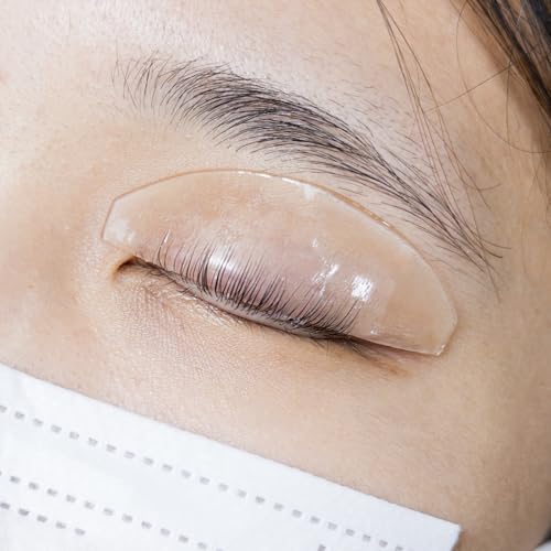 PERMANIA Clear Flat Lash Lift Shields for No.1 Perm Softening Eyelash Lift Pads, Salon Use
