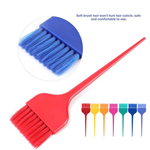 Zetiling 7-Piece XL Hair Dye Brush Set for Professional Salon and Home Use