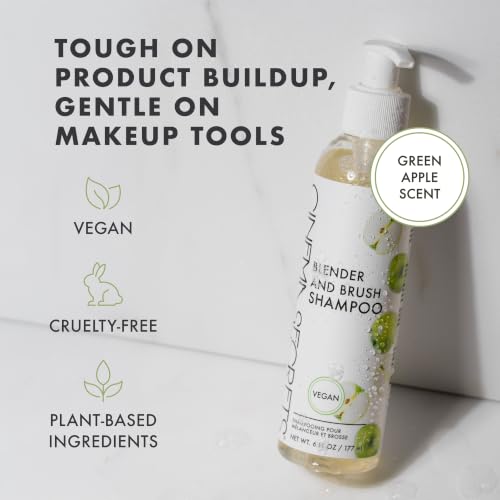 Cinema Secrets Vegan Makeup Brush Cleaner 6 oz – Brush & Sponge Shampoo, Cruelty-Free