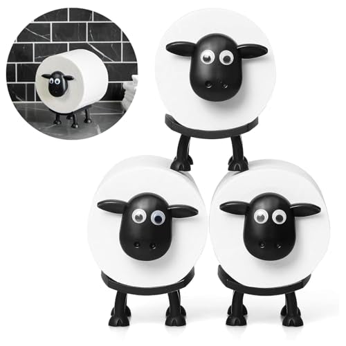 3D Printed Black Sheep Toilet Paper Holder - Fun Bathroom Decor
