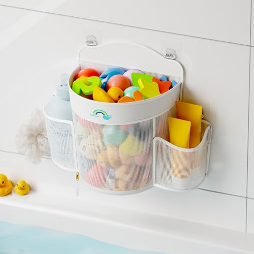 Austion Hanging Bath Toy Storage with Quick-Dry Mesh - Space-Saving Organizer for Kids
