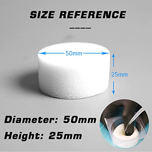 CINRA 24Pcs Eco-Friendly Tattoo Dip Foam Cleaning Caps