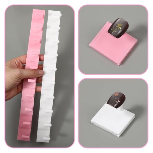 20 Pcs Nail Tip Display Stands for Nail Art Practice Manicure DIY Salon