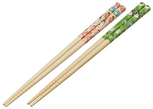 My Neighbor Totoro Bamboo Chopsticks - 2 Sets with Anti-Slip Grip