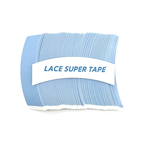 Blue 80pcs Waterproof Double Sided Wig Tape for Lace Wigs & Toupees