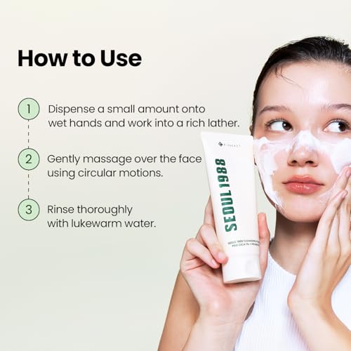 K-SECRET Seoul 1988 Cica Cleansing Foam - Daily Facial Cleanser, 150ml