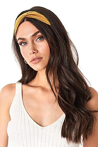 Huachi Women's Boho Twist Knotted Headbands - 8 Pcs Non-Slip Hair Accessories