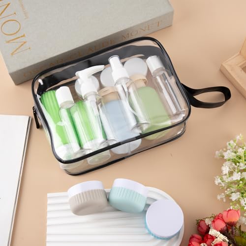 KOUWICH Travel Bottles Set - 25 Leak-Proof Refillable Toiletry Containers for TSA Travel