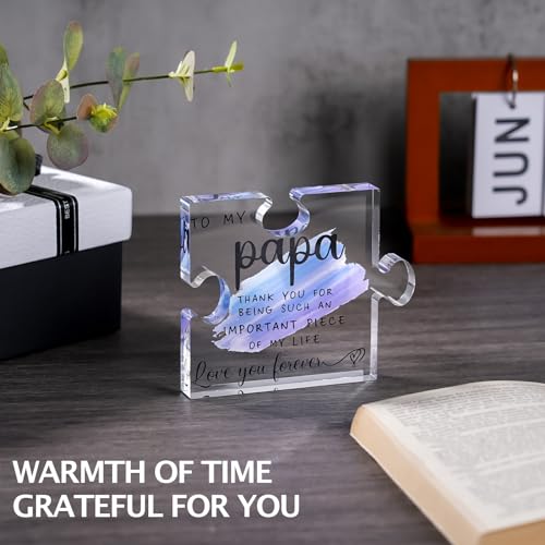 Heartwarming Papa Gift Plaque - Perfect for Father's Day