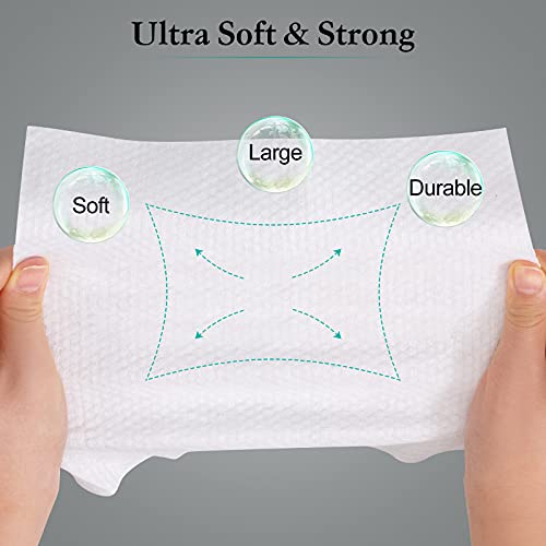 Optxpnd Disposable Face Cloths 2 Pack Thicker & Larger Facial Towelettes for Cleansing