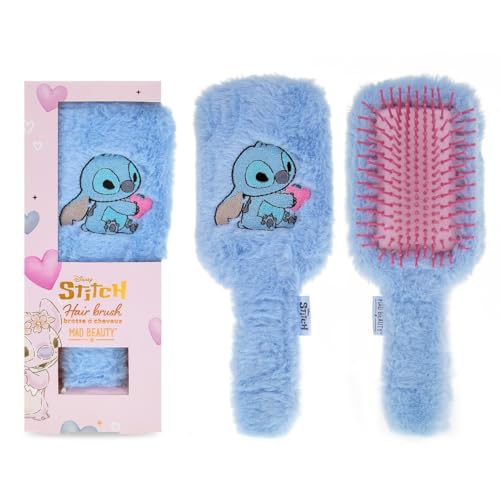 Disney Lilo & Stitch Fluffy Hairbrush - Cute & Functional