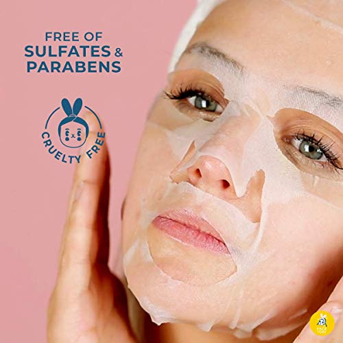 FACETORY Glow Baby Glow Korean Face Mask & Niacinamide Serum 5 Pack - Hydrating & Brightening Set
