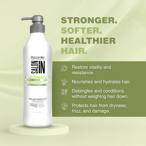 Keratin Ultra Force Unscented Hair Conditioner - Deep Repair & Hydration, 10.1 fl oz