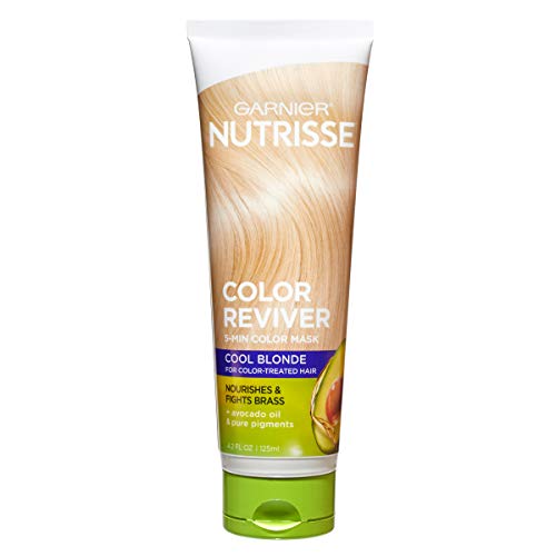 Garnier Nutrisse Color Reviver Hair Mask, Cool Blonde - 4.2 Fl Oz (2 Count)