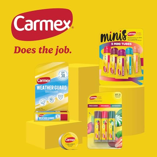 Carmex Daily Care Moisturizing Lip Balm Variety Pack, 8 Count (3 Tubes, 5 Minis)