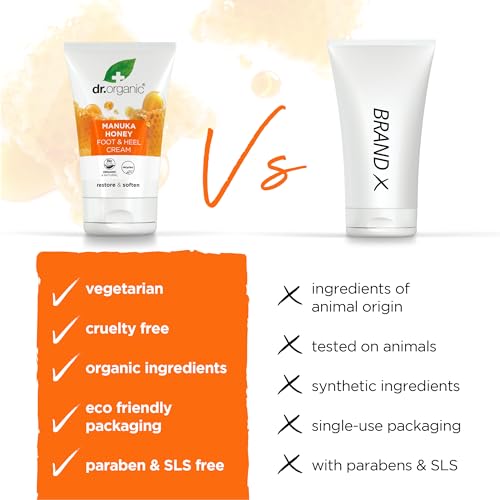 Dr Organic Manuka Honey Foot Cream - Moisturizing & Repairing 125ml