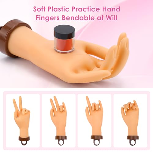 Yokilly Nude Bendable Practice Hand for Acrylic Nails