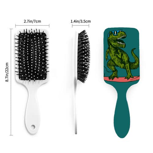 Cool Dinosaur Hair Brush for Kids & Adults - Anti-Static Detangler