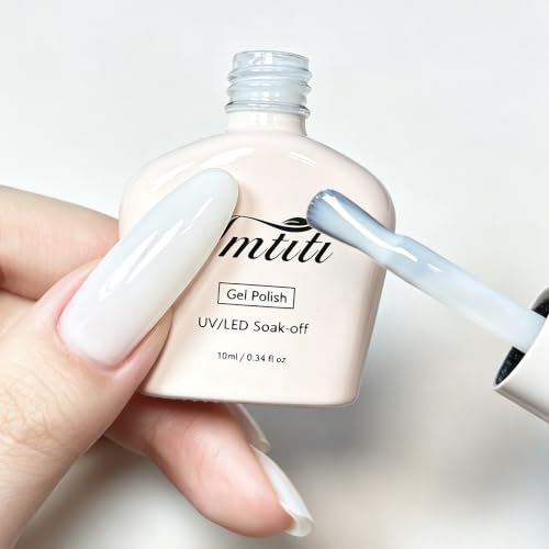 Milky White Jelly Gel Nail Polish - 10ML Translucent Soak Off