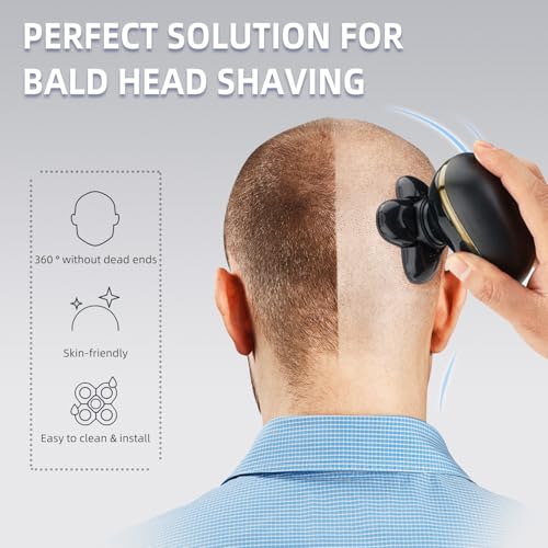 5-Head Shaver Replacement Blades with Cleaning Brushes - 3 Pack