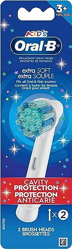 Oral-B Kids Extra Soft Replacement Toothbrush Heads, 2 Pack