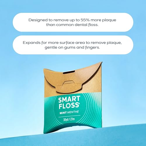 drTung's Smart Floss Mint 90ft Expanding Dental Floss Pack of 2