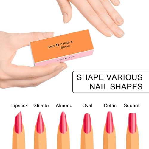 Soft 'N Style 4-Way Nail Buffer Block - 3 pcs Professional Shine Tool