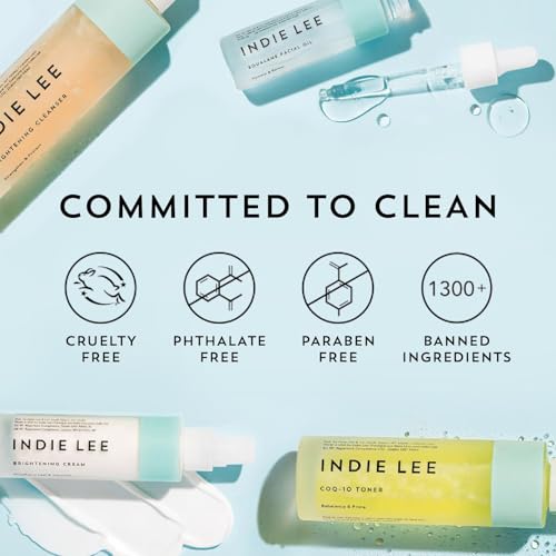 Indie Lee Brightening Facial Gel Cleanser - Vegan Hydrating Face Wash (30ml)
