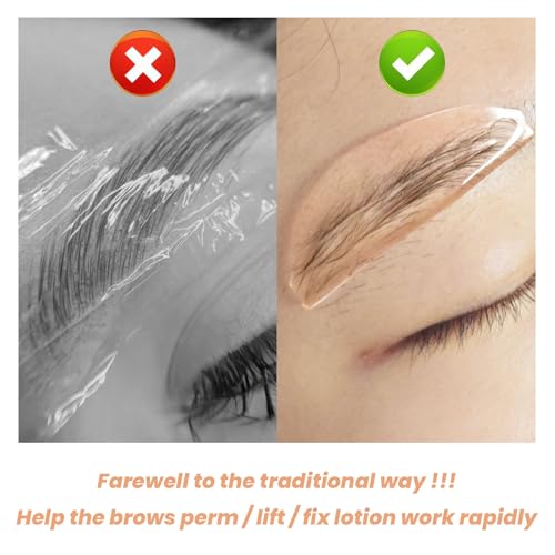 PERMANIA Clear Flat Lash Lift Shields for No.1 Perm Softening Eyelash Lift Pads, Salon Use