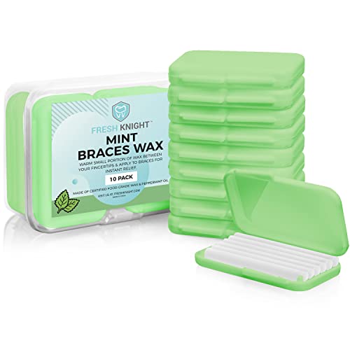 Fresh Knight Orthodontic Wax Strips - 50 Premium Mint Strips