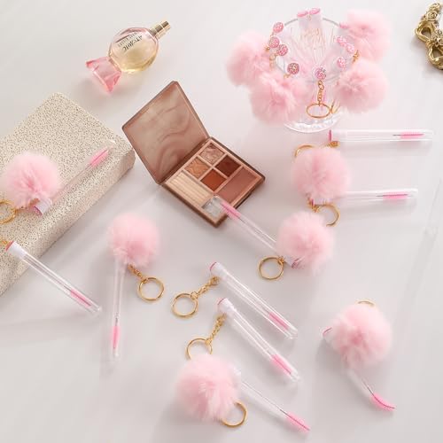 SANARITA 48-Piece Disposable Mascara Wand Set with Reusable Keychain Tubes