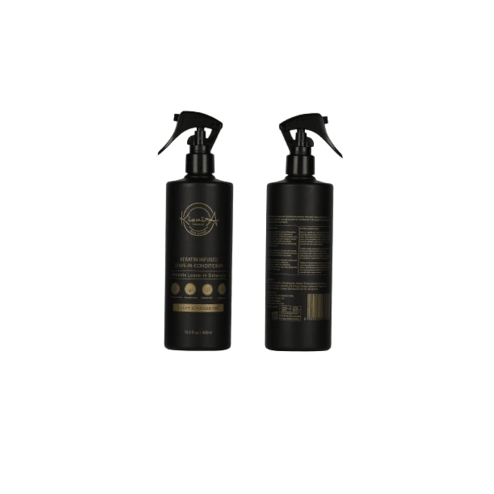 KizaiaCare Moisturizer & Leave-in Detangler Daily use for dry, tangle, matted, frizzy hair | Adds shine, and heat protection with Vitamin B5 | For all hair types, sulfate & silicone-free.
