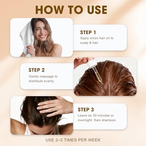 SKSOYT Onion Oil for Hair & Scalp, 2.03 FL OZ - Nourishing Hair Treatment