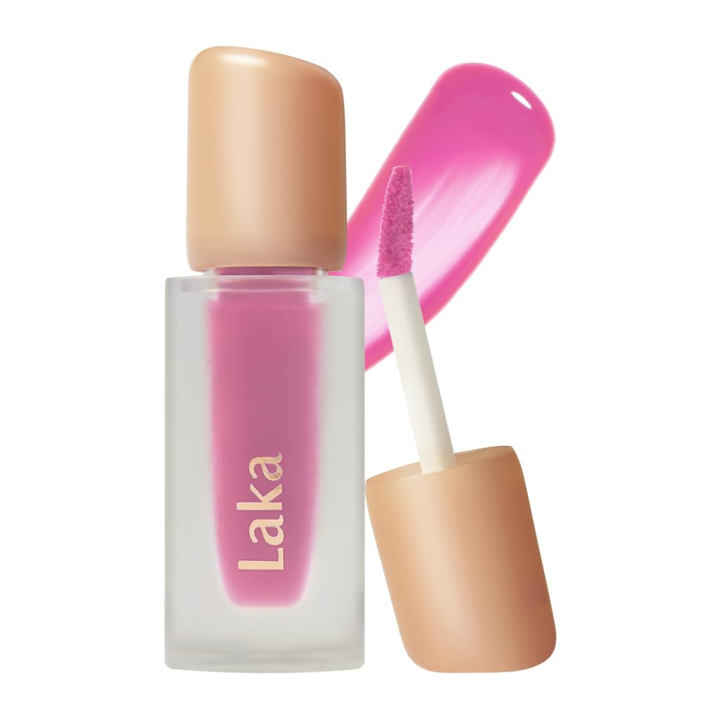 Fruity Glam Tint Lip Stain - Hydrating, Lightweight, Buildable Color | K-Beauty #101 Joyful, 4.5g/0.15oz