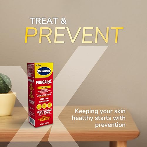Dr. Scholl's Fungal-X Antifungal Cream for Athlete's Foot Relief - 1 oz