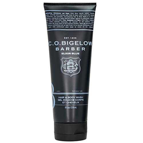 C.O. Bigelow Elixir Blue No. 1604 Men's 2-in-1 Shampoo & Body Wash, 8 fl oz