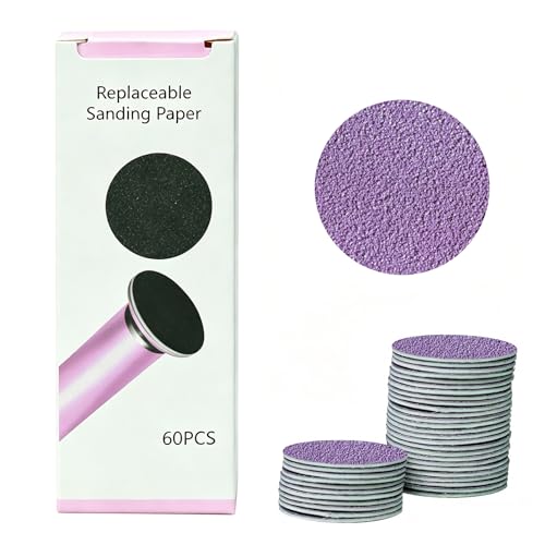 60PCS 80 Grit Sandpaper Discs for Electric Foot Callus Remover