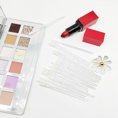 SACXFMC Silver Disposable Lip Gloss Wands - 600 Lip Brushes