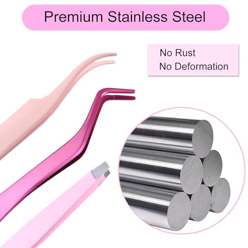 LAUBESS Lash Applicator Set 3 Pcs for Eyelash Clusters & Extensions
