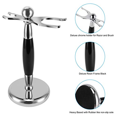 PerPro Luxury Shaving Brush & Razor Stand with Weighted Base