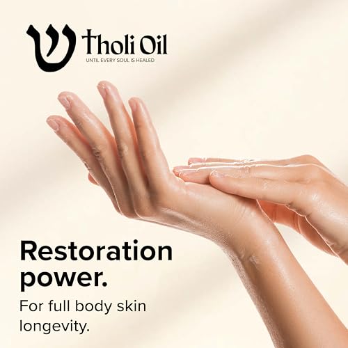 Tholi Oil Natural Body Oil for Dry Skin - Sweet Almond & Rosehip, 8 Fl Oz